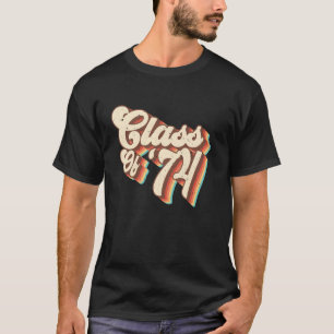 T-shirt Réunion de la promotion 1974 Rétro Promotion 74 Ly