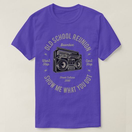 T-shirt Réunion de l'ancienne école (Design devant)