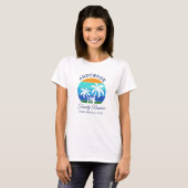 T-shirt Réunion en famille Summer Beach Palm Trees W (Devant entier)