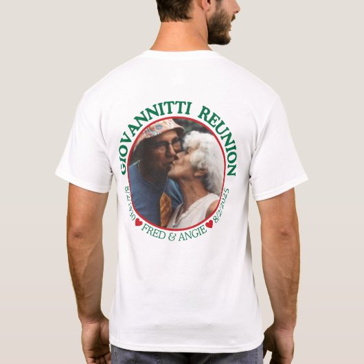 T-shirt Réunion familiale Giovannitti 2025 (Dos)