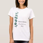 T-shirt Réunion Famille Eucalyptus (Devant)
