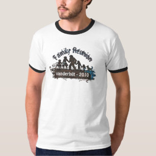 T-shirt Reunion Famille Swirls Grunge
