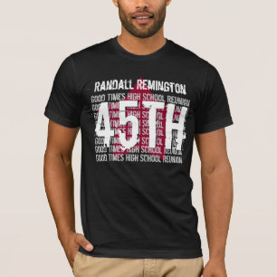 T-shirt Réunion scolaire de 45 ans toute ÉTOILE V18J