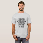 T-shirt Réunions stupides (Devant entier)