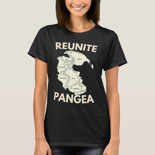 T-shirt Réunir Géologie Pangea (Devant)