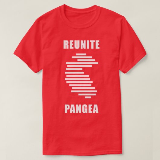 T-shirt Réunir Pangea Géographie 1 (Design devant)