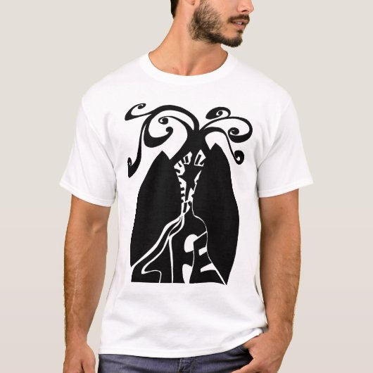 T-shirt Réutilisez le noir de la vie (Devant)