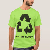 T-shirt Réutilisez les économies la planète réutilisant le (Devant)