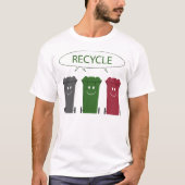 T-shirt Réutilisez les poubelles (Devant)
