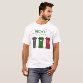 T-shirt Réutilisez les poubelles (Devant entier)