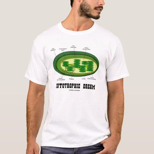 T-shirt Rêve autotrophe (chloroplaste) (Devant)