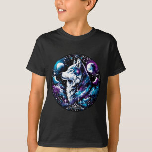 T-shirt Rêve céleste Loup Nuit Hurlement Lune Drôle Loup