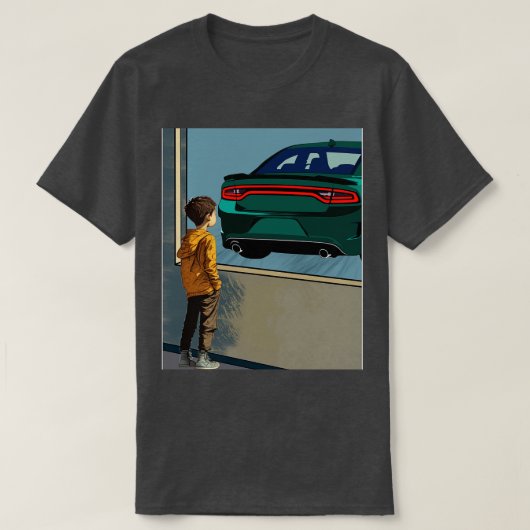 T-shirt Rêve des enfants Dodge Charger (Design devant)