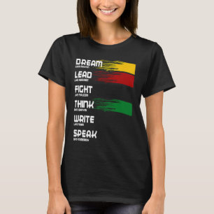 T-shirt Rêve Du Mois De L'Histoire Noire Comme Martin Diri
