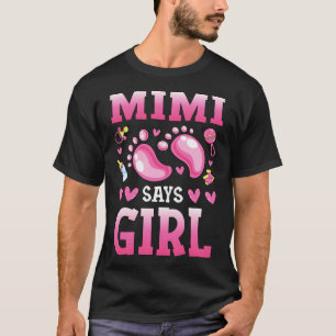 T-shirt Reveal Genre Mimi Dit Fille Bébé Matching Famille