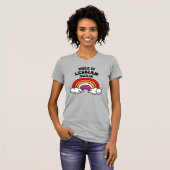 T-shirt Réveillée lesbienne encore (Devant entier)