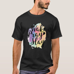 T-shirt Réveillez Priez Étouffer Cute Rainbow Faith Religi