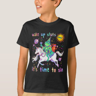 T-shirt Réveillez-Vous Les Amis Il Est Temps De Pécher Drô