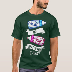 T-shirt Révélation de genre bleu ou rose