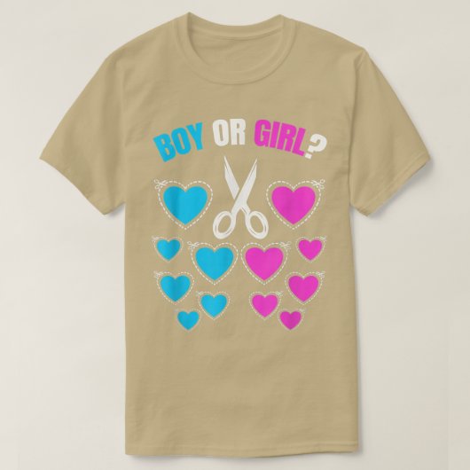 T-shirt Révélation de genre de garçon ou de fille (Design devant)