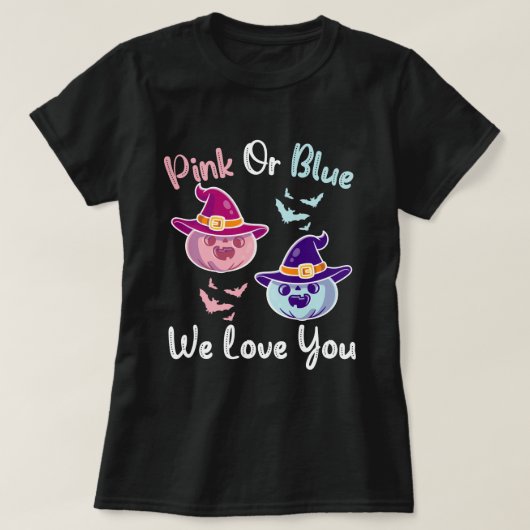 T-shirt Révélation de genre Halloween d'automne thème - Ci (Design devant)