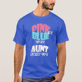 T-shirt Révélation de genre pour bébé pour AUNT classique 
