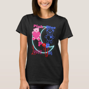 T-shirt Révélation de genre pour l'ours Pop Moon aime vous