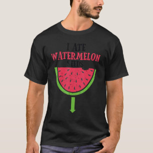 T-shirt Révélation de grossesse I Ate Watermelon Graines B