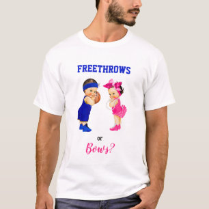 T-shirt Révélation du sexe du bébé Basket-ball