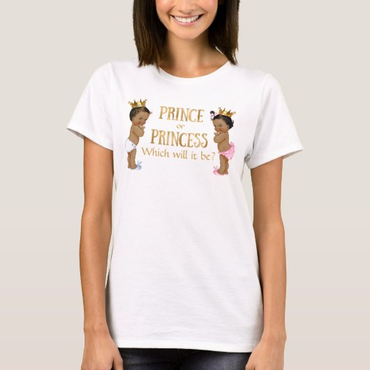 T-shirt Révélation du sexe du prince et de la princesse et (Devant)