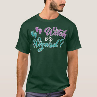 T-shirt Révélation du sexe Halloween Sorcière ou Magicien