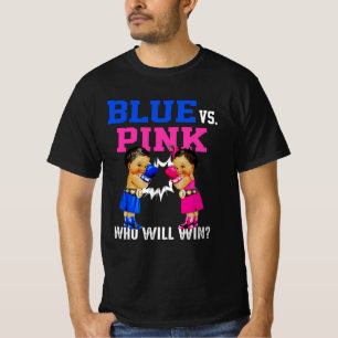 T-shirt Révéler le genre Bleu vs rose ethnique Boxing Babi