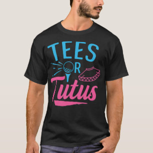 T-shirt Révéler le genre Conception de golf pour un object