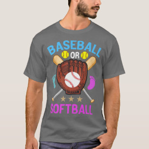 T-shirt Révéler Le Genre Correspondant Bébé Party Baseball