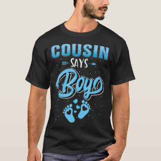 T-shirt Révéler le genre Cousin dit Garçon bébé jumelage f