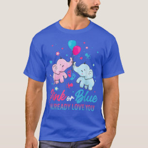 T-shirt Révéler le genre Eelphants de garçon ou de fille r