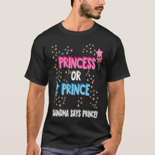 T-shirt Révéler le genre Prince ou Princesse Grand-mère di