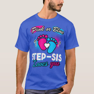 T-shirt Révéler Le Sexe Rose Ou Bleu Pas-Sis Aime Vous Pre