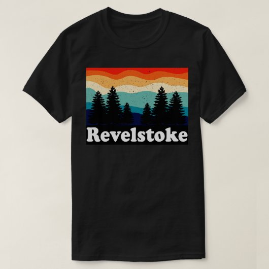 T-shirt Revelstoke Canada Retro (Design devant)
