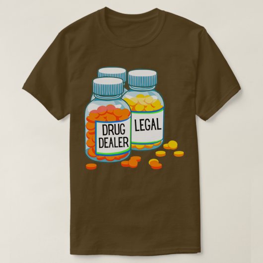 T-shirt revendeur légal de drogue 34 (Design devant)