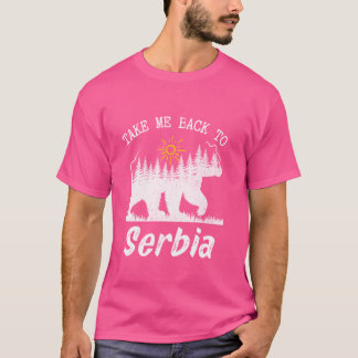 T-shirt Revenez En Serbie Vintage Serbie Vacances