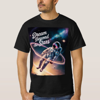 T-shirt Rêver au-delà des étoiles - L'astronaute flotte