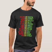 T-shirt Rêver Comme Martin Black History Mois (Devant)