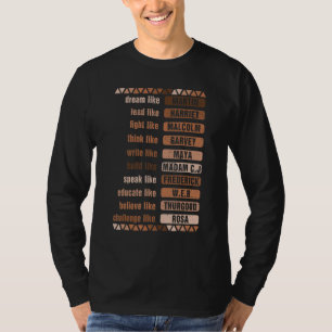 T-shirt Rêver Comme Martin Plomb Comme Harriet Black Histo