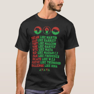 T-shirt Rêver Comme Martin Plomb Comme Harriet Black Histo