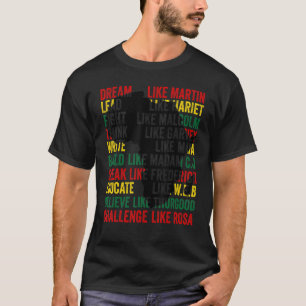 T-shirt Rêver Comme Martin Plomb Comme Harriet Black Histo