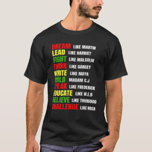T-shirt Rêver Comme Martin Plomb Comme Harriet Black Histo