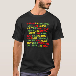 T-shirt Rêver Comme Martin Plomb Comme Harriet Black Histo