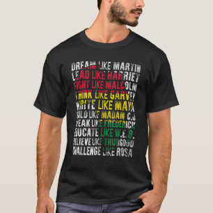 T-shirt Rêver Comme Martin Plomb Comme Harriet Black Histo