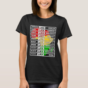 T-shirt Rêver Comme Un Leader Africain Pour Hommes Femmes 